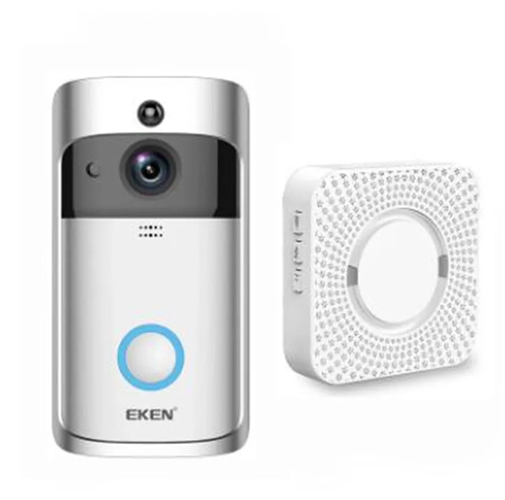 โทรศัพท์ประตูวิดีโอ HD PIR WIFI Doorbell Intercom 720P IP กล้องแบตเตอรี่ SD Card Slot กลางแจ้ง