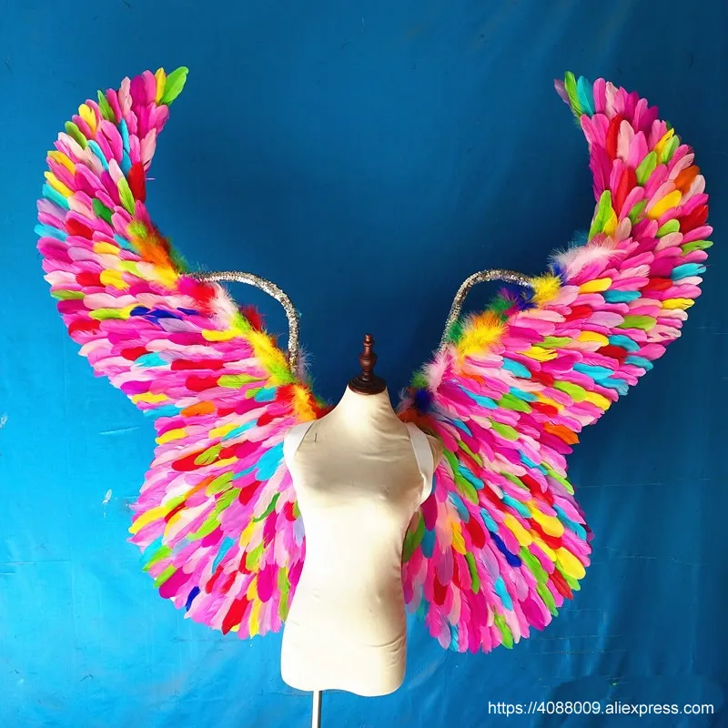 Creative high quality Party decoration props colorful angel fairy wings Grand Event Halloween Children's Day deco series