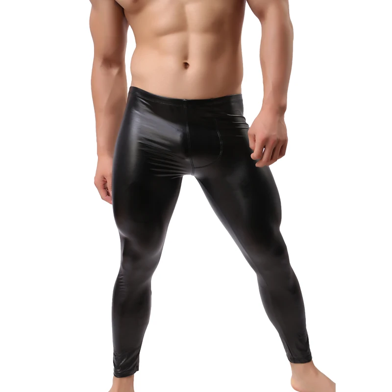 Mens Workout Fitness Compression Leggings Pants Bottom Men Bodybuilding Skin Tights Trousers