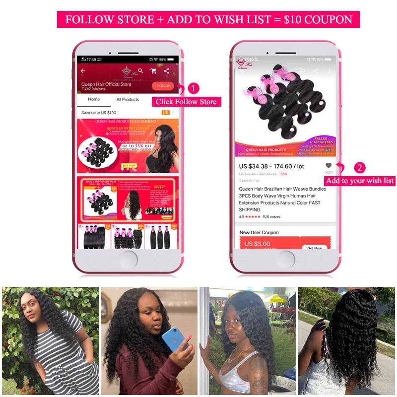 Queen Hair Products Malaysian Deep Wave Bundle with Lace Closure Virgin Raw Hair Deep Curly Wave Human Hair Bundles With Closure