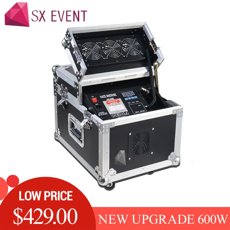 Stage Effect DJ party music disco 600W Professional Haze Machine Dual Hazer Machine Fog Smoke Machine DMX512 With Flight Case