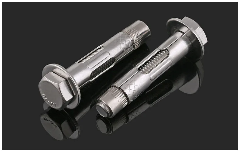 304 stainless steel Expansion screw external hex Cone pull M6 M8 M10 M12 screw burst expansion for Deceleration zone lock