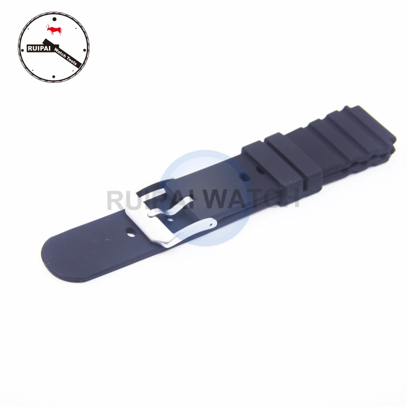 High End Black Silicone Watch Strap Accessories for Luminox military watches 3901 3001 3000,Rubber Watch Strap