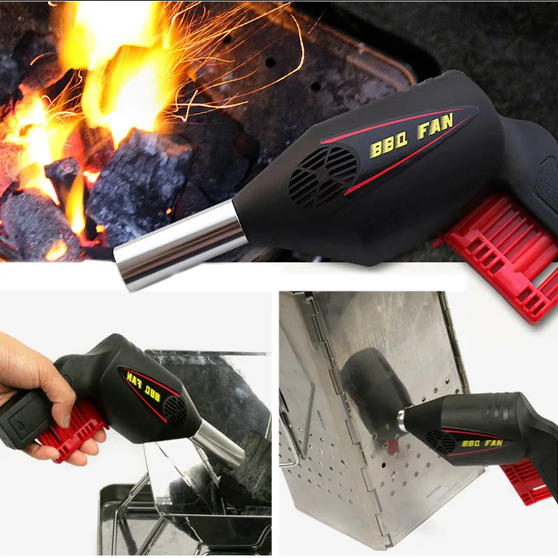 NEW Useful BBQ Fan Air Blower Barbecue Tools Pressing Fire Bellows Portable Fan -30