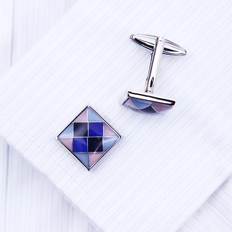 KFLK Jewelry shirt Fashion cufflinks for mens Brand Colorful Cuff link Button High Quality Luxury Wedding Groom guests