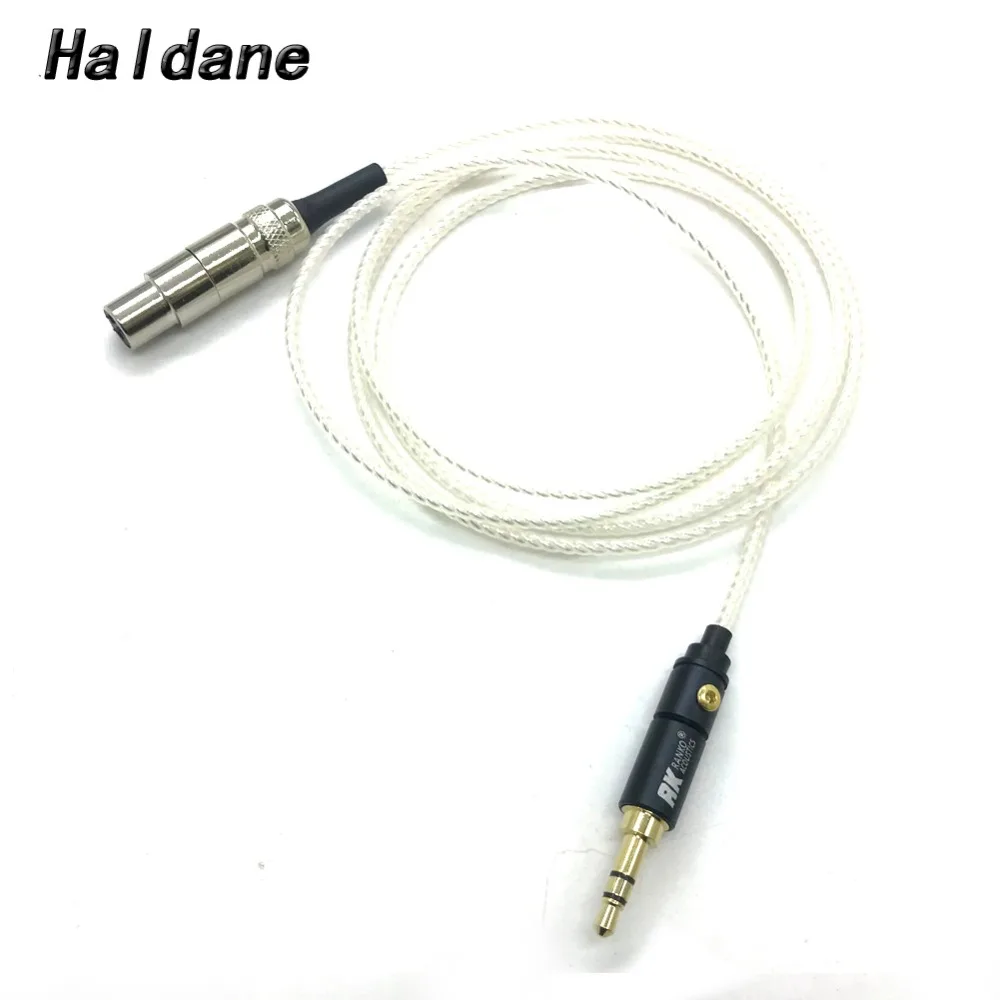 Free Shipping Haldane 3.5mm Stereo Silver Plated Headphone Upgraded Cable Wire for K240 K242 K271 K272 K702 Q701 Earphone