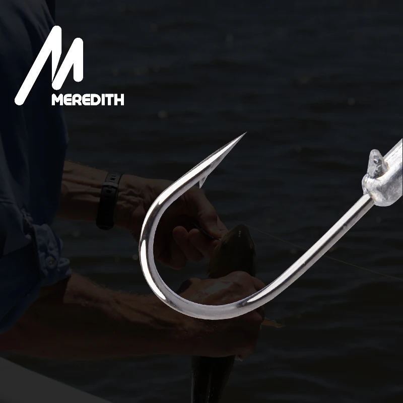 Meredith Blood Slot Jig Head anzuelo de carbono para vinilos - imagen 2