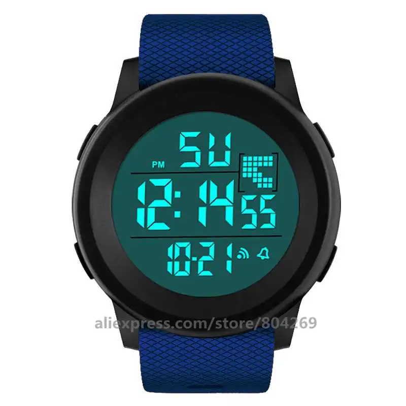 

HONHX 199341-492 Cool Men Digital Student Sports Waterproof Wristwatch Hot Fashion Women Dress Watch Men LED Watches