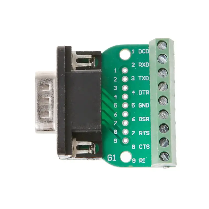 DB9 Male/Female D-SUB Adapter Plate Connector RS232 Serial To Terminal Board Signal Module