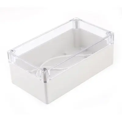 158mm x 90mm x 60mm Clear Gray Plastic Rectangle Case Junction Box