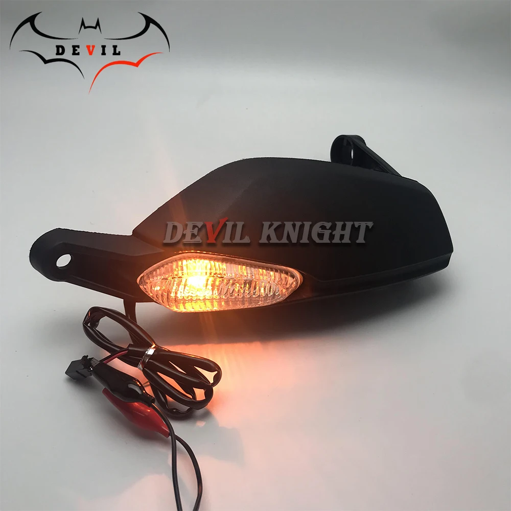 For DUCATI Hypermotard 820/ Hyperstrada 821 2013 2014 2015 Right Brake Side  Left Clutch Side HandGuard Handlebar  with Light