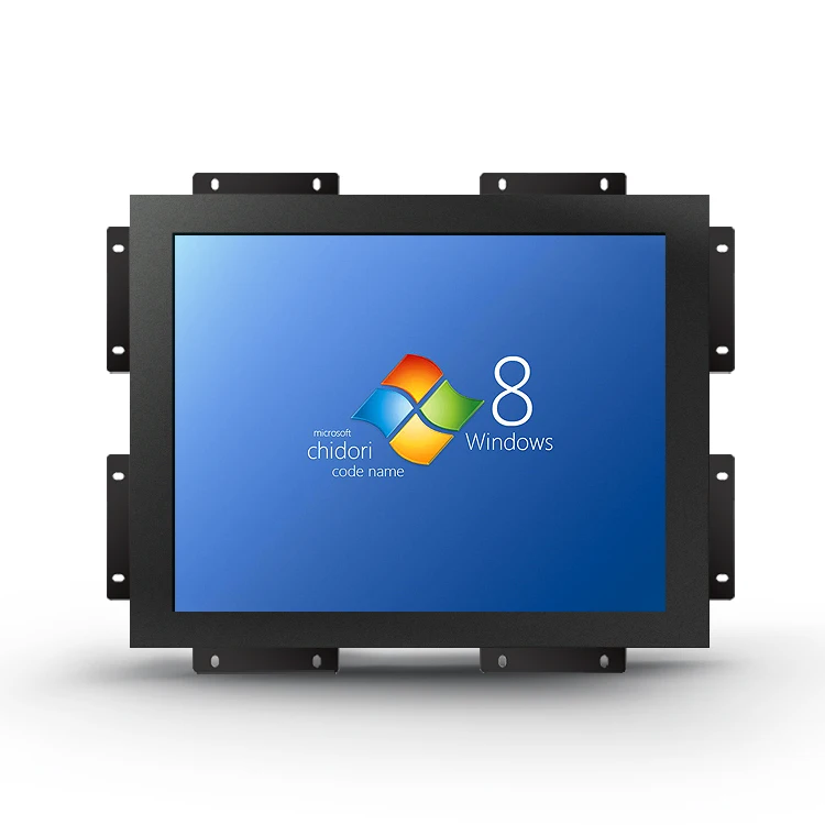 Imagem -03 - Polegadas Ip65 Tela Exibe Monitor Open Frame Embedded Resistive Touch Screen Monitor com Vga Hdmi Interface pc Industrial 12