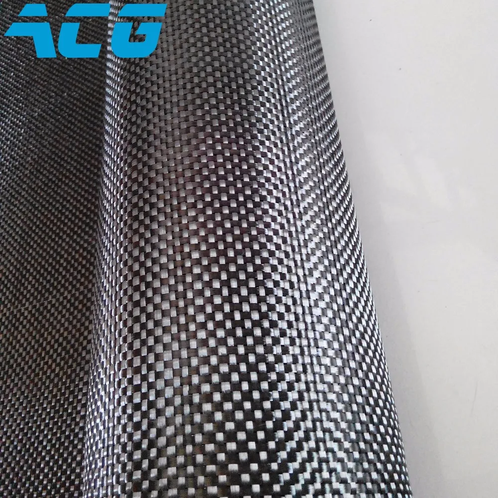 12K carbon fiber cloth fabric 400GSM twill/plain weave 50m/roll