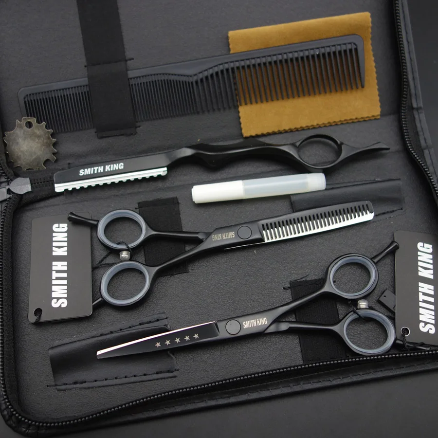 5.5 inch Professional Hair dressing scissors/Shears,Cutting scissors+Thinning shears+razor+comb+case high quality!