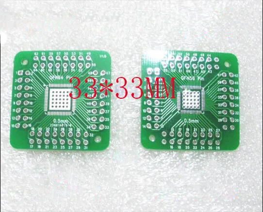 free shipping QFN56 QFN64 Adapter Board QFN to 0.5mm lead pitch