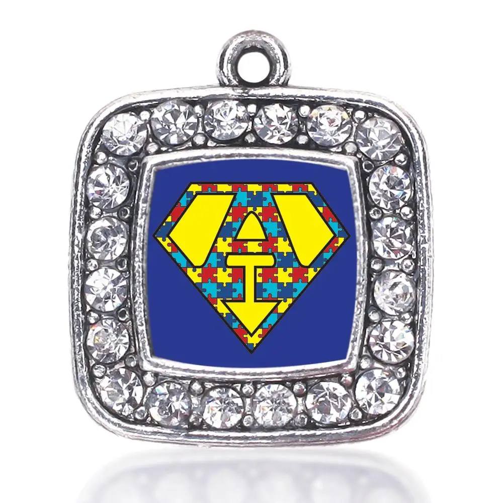 SUPER AUTISM AWARENESS SQUARE CHARM