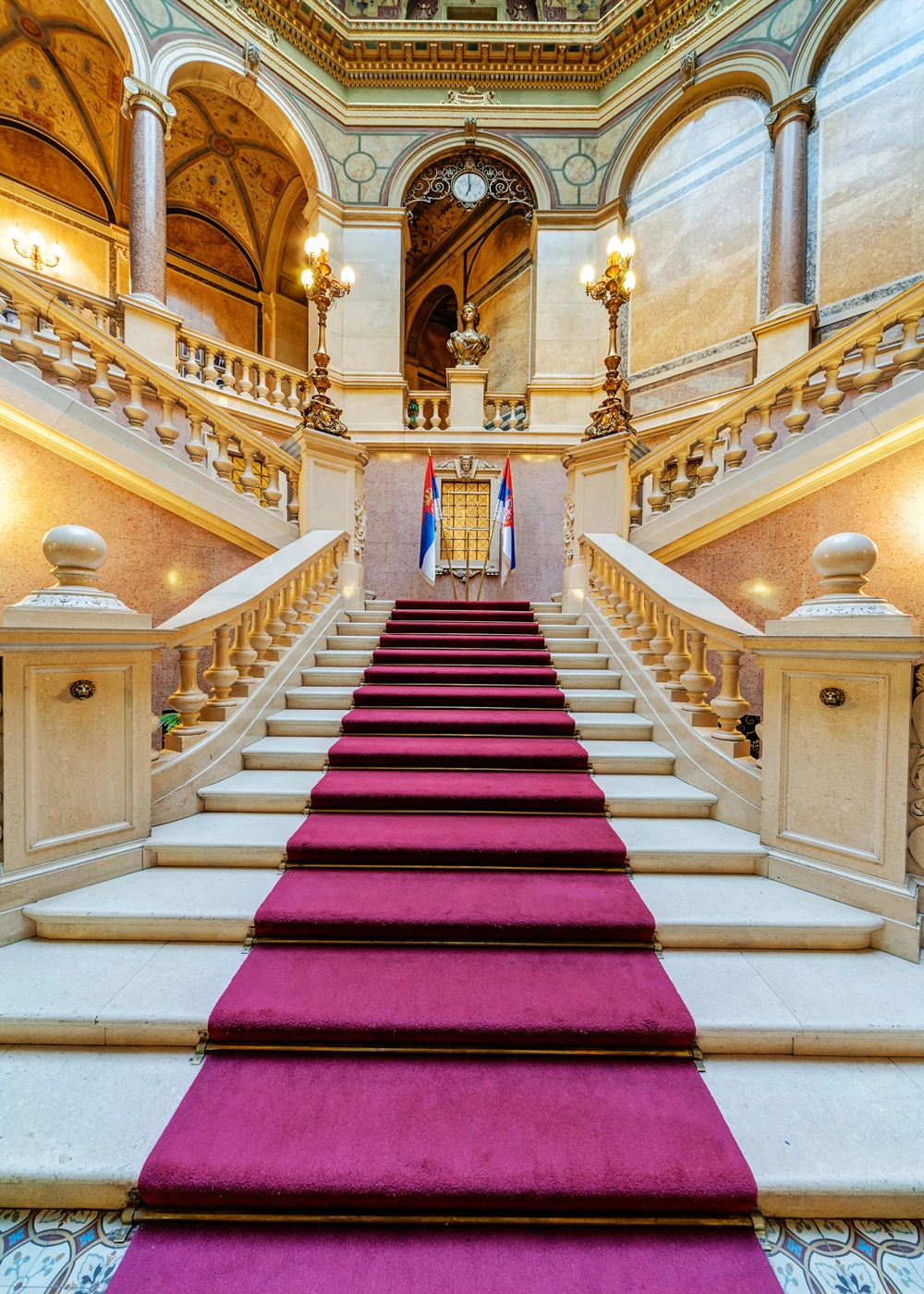 Capisco photography background palace red carpet vintage stair professional wedding backdrops photobooth photo studio prop