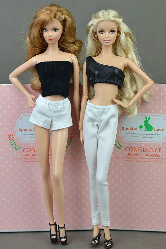 High Quality Elastic Bottoms Trousers Long Pants For Barbie Doll Clothes Fashion Outfit Shorts For 1/6 BJD Dolls Accessories