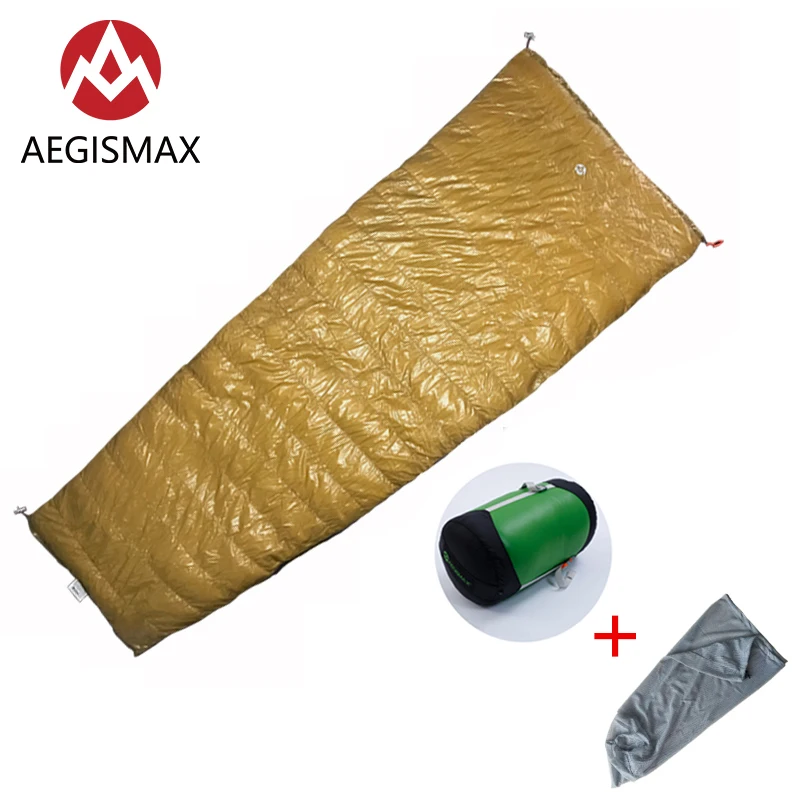 AEGISMAX LIGHT Adult  Outdoor Camping  Envelope Down  Sleeping Bag Nylon Three Season  Spring Autumn Summer Sleeping Bag