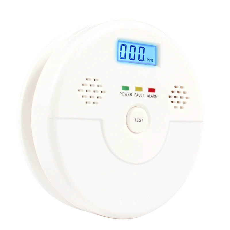 CO газовый датчик, детектор работает отдельно со встроенной сиреной 85 дБ, независимое Отравление угарным газом, детектор сигнализации с ЖК-дисплеем