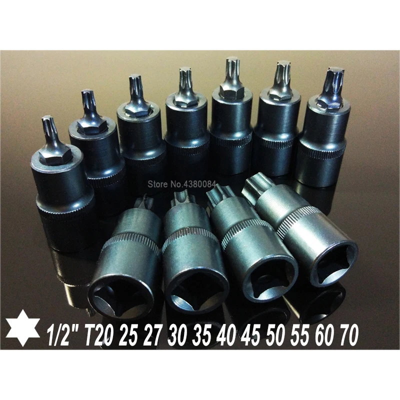 11Sizes TORX Screwdriver Bits 1/2\