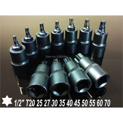 11Sizes TORX Screwdriver Bits 1/2