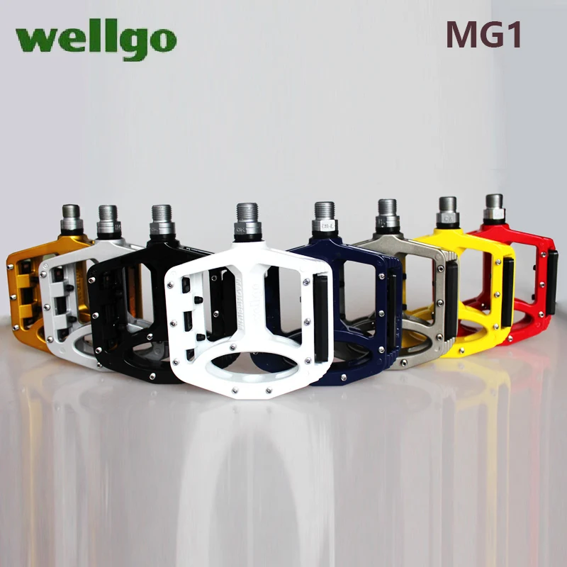 Wellgo MG1 MG-1 Bearing pedals Magnesium Spindle Axle Mountain BMX mtb Bike Platform Pedals bicycle pedal bike parts