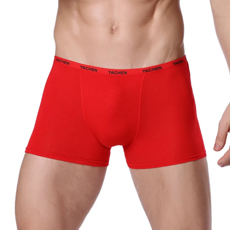 

Sexy Men Boxer Soft Breathable Underwear Male Comfortable Solid Panties Underpants Cueca Boxershorts Homme For Men