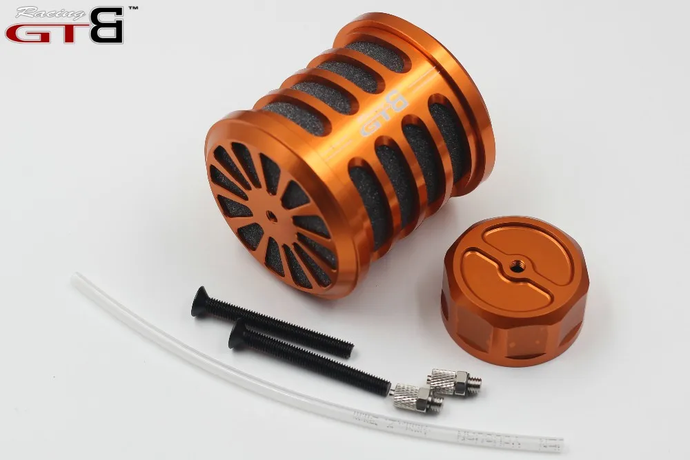 GTBracing Aluminum Air Filter kit with Gas Cap for 1/5 RC Car HPI KM Rovan Baja 5B SS 5SC