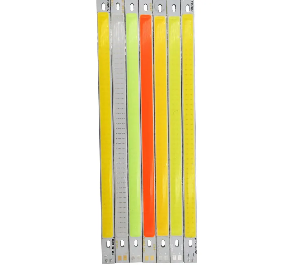 [Sumbulbs] 200 x 10 mm 0422 10 W LED-Licht COB-Streifenlampe DC 12–14 V 1000 lm grün gelb rot blau warmweiß reines weißes Balkenlicht – Detail 8