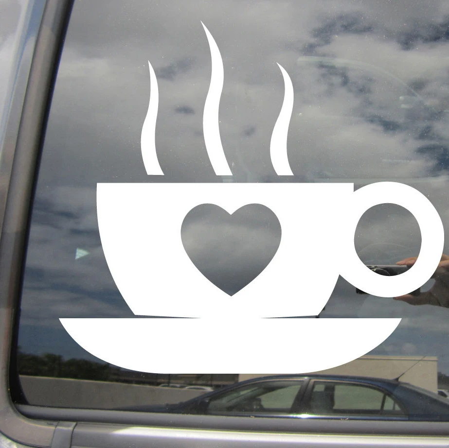 Coffee Lover  Mocha Black Cappuccino  Car Vinyl Die-Cut Decal Sticker  Vinyl Car Wrap Car Decor