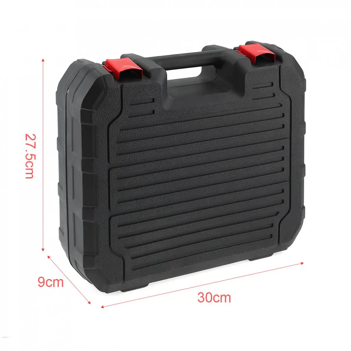 Black Functional PVC Power Tool Suitcase Electric Drill Dedicated Load Tool Box with 300mm Length and 275mm Width