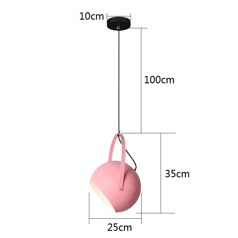 Bar Modern Pendant Light Hotel Pink Lights Kitchen Island Lamp Bedroom Pendant Lighting Study Office Ceiling Lamp Bulb Include