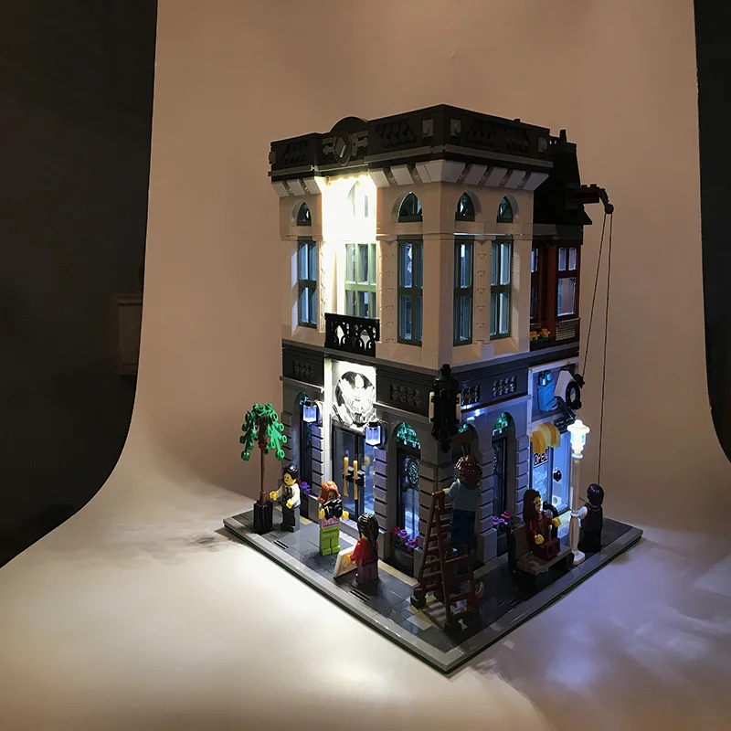 Led Light Set For Lego Building City Street 10251 Compatible 15001 Bank Model House Toys Blocks Creator City Street Lighting Set