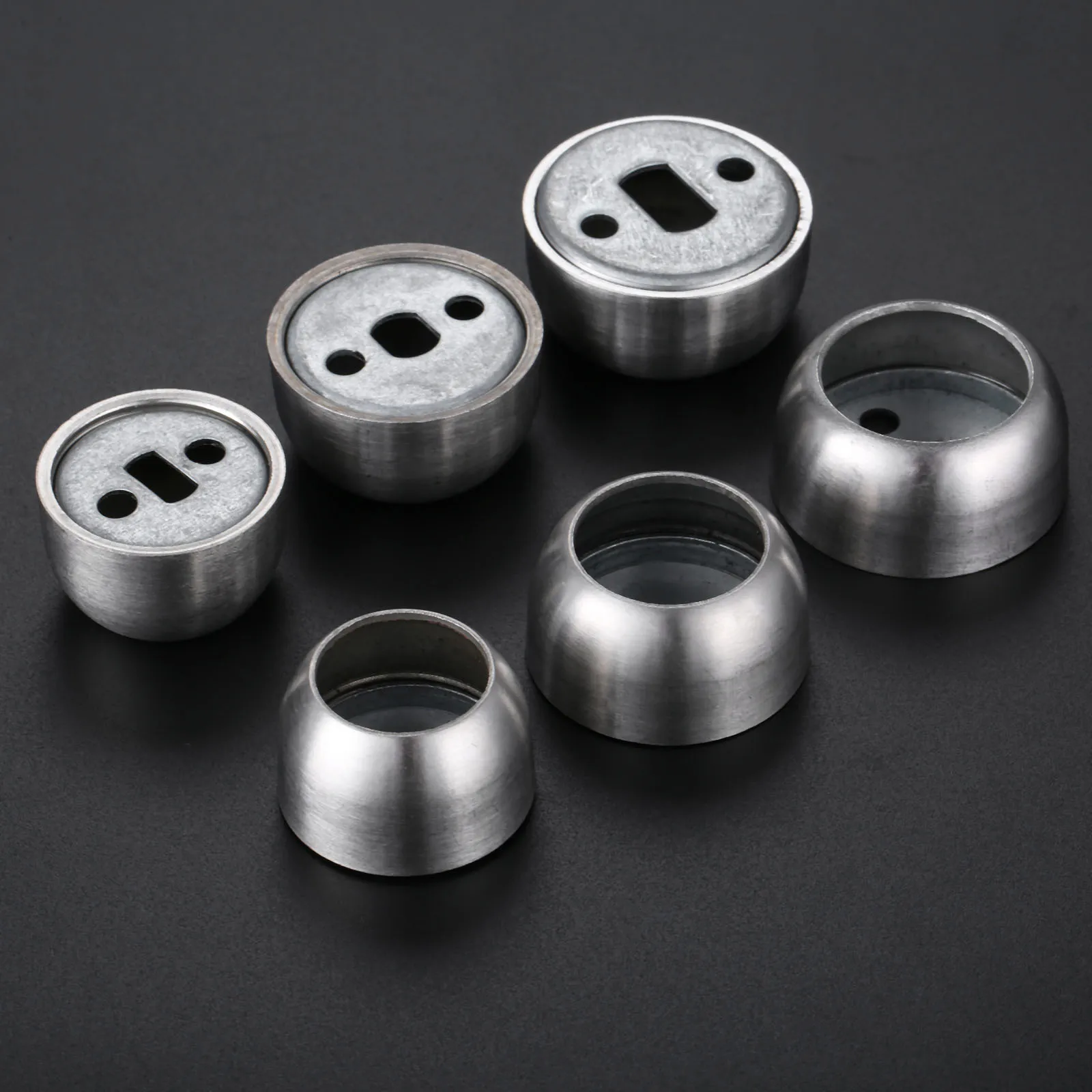 2Pcs/Set Closet Rod Flange Holder Stainless Steel Wardrobe Flange Seat Clothes Tube Holder Fitting 19mm 22m 25mm
