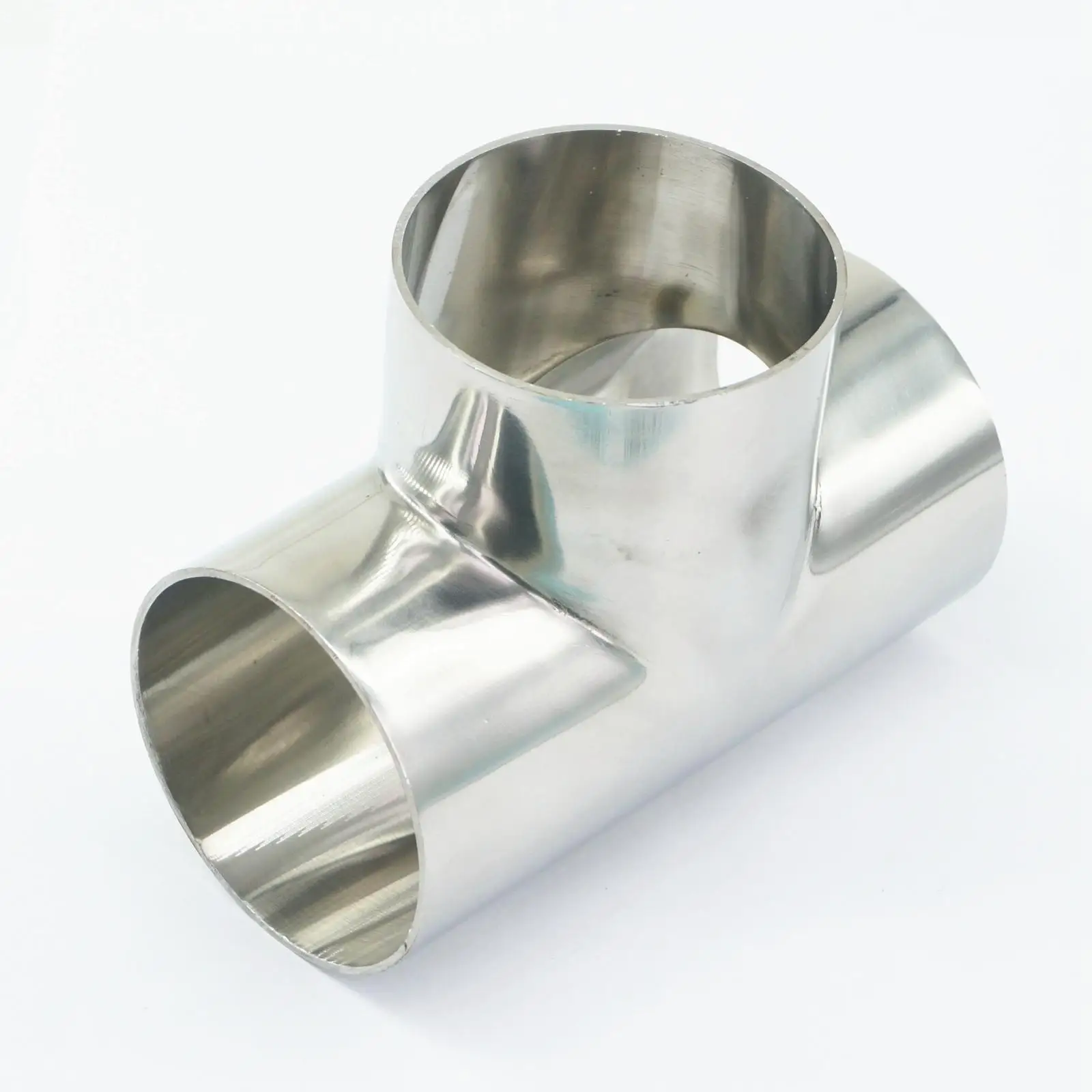 Outer Diameter 159mm Equal 304 Stainless Steel Sanitary Weld Tee Connector Pipe Fitting