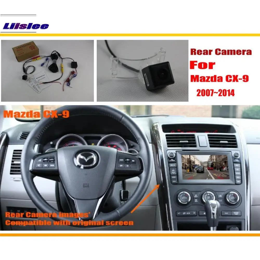 Compatible Original Car Display Reversing Camera For Mazda CX-9 CX9 2007-2014 Adapted Backup CAM Parking Accessories