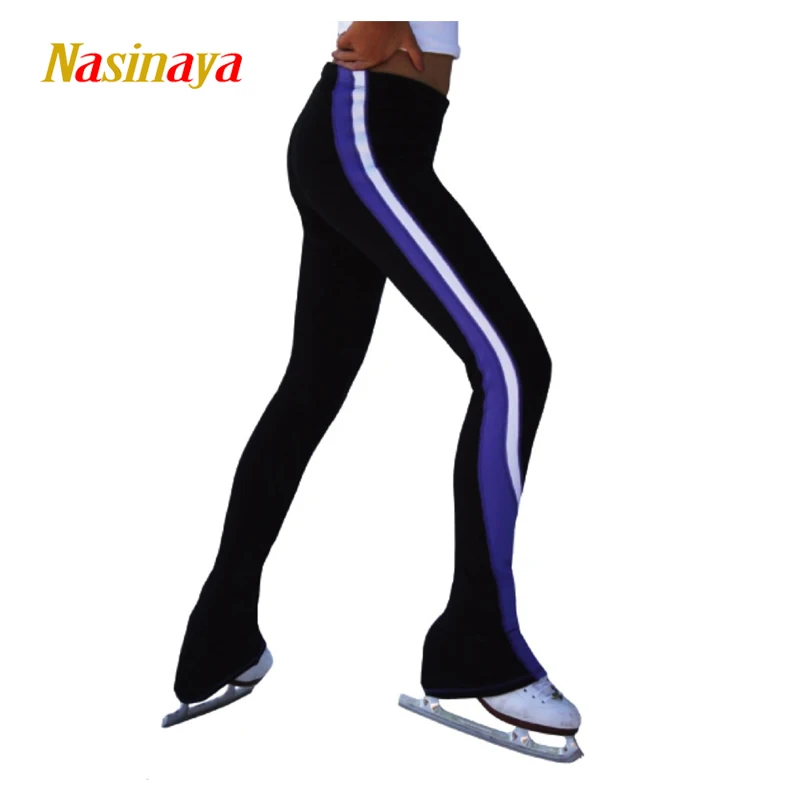 Custom Figure Skating Pants Girl Skating Training Wearing Thin Nylon Spandex Lady\'S Ice Skating Training Leggings Line