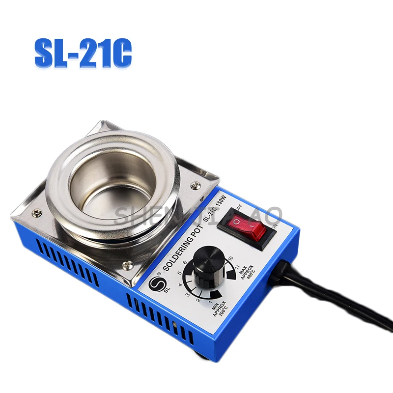 4PCS/LOT SL-21C  Solder Pot Soldering Desoldering Bath 50mm 220V 150W Solder Pot Soldering Desoldering Bath Machine