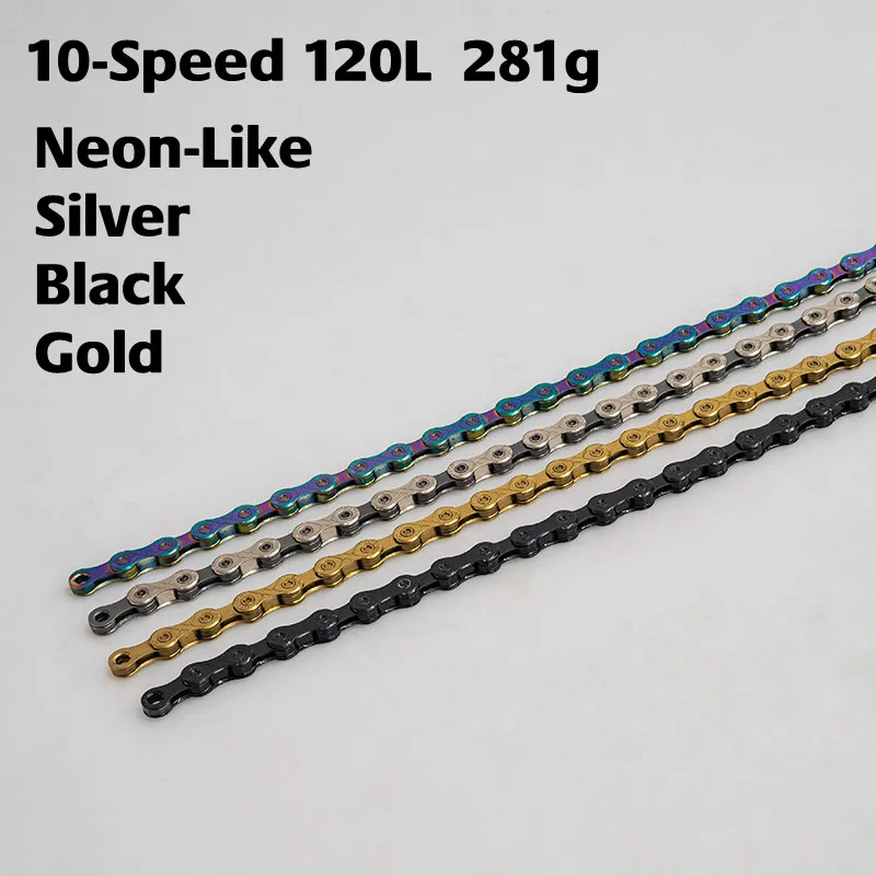 2024 NEW YBN / SUMC Bike Chain 10S, 11S, 12 Speed,MTB Road Bicycle Chains,Neon-Like,Colorful , Black , Gold , 114 L, 120 L, 126L