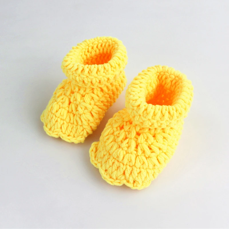 Cotton Newborn Photography Props Fotografia Crochet Infant Baby Hat Pant Shoes Monster Baby Boy Girls Clothing Set Keepsake