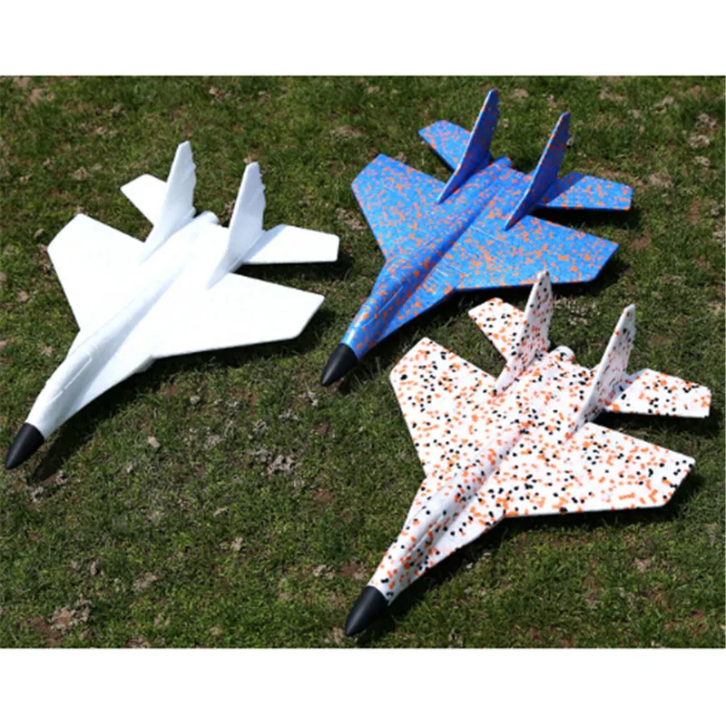 DIY Kids Toys Hand Throw Flying Glider Fighter Planes Foam Aeroplane Model Party Bag Fillers Flying Glider Plane For Kids Game