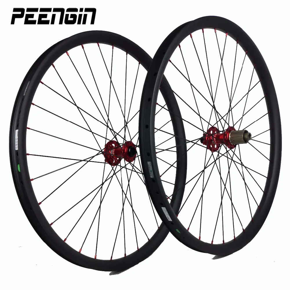 29er 650B 27.5er 26er Bead Hookless 35X25mm Cycles Mountain Bike Wheel Clincher XC Novatec D711/Powerway M32 Carbon MTB Wheelset