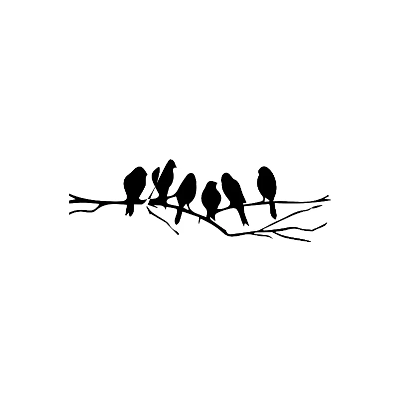 Birds Tree Branch Home Decor Car Truck Window Decal Sticker Cute And Interesting Fashion Sticker Decals