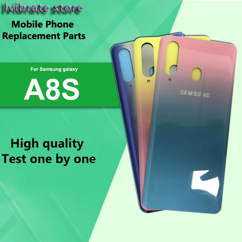 

New glass Battery Back Rear Cover Door Housing For Samsung Galaxy A8s Battery Cover G8870 SM-G8870 back shell Replacement