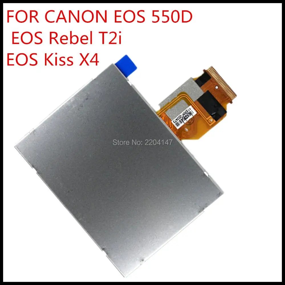 original new SLR 550D LCD Display Screen For CANON EOS 550D EOS550D lcd With Backlight camera repair parts free shipping