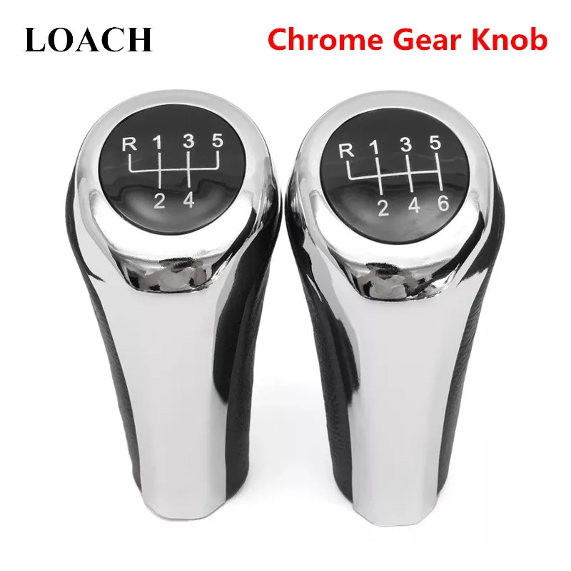 Chromed Matte Carbon Fiber Leather Gear Shift Knob For BMW 1 3 5 6 Series E30 E36 E39 E46 X5 E53 E60 E63 X3 E83 X1 E84 E90 E91
