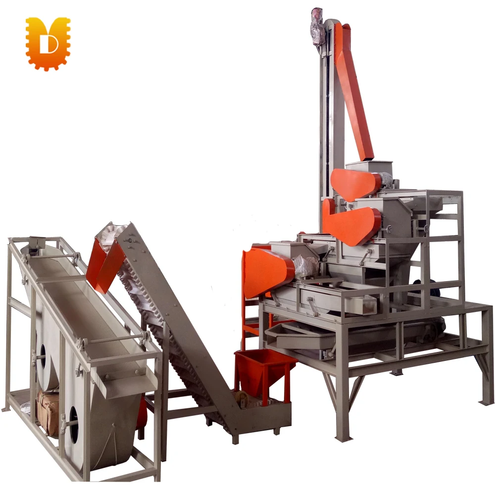 Almond production line /Nut shelling and screening machine line