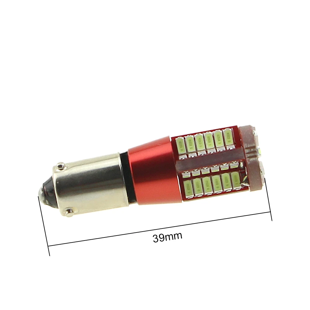 KEIN 2PCS H6W H21W BAY9S BA9S BAX9S T4W 57smd 3014 Led Car Clearance rear fog lamp Backup Reserve Bulb white yellow signal light