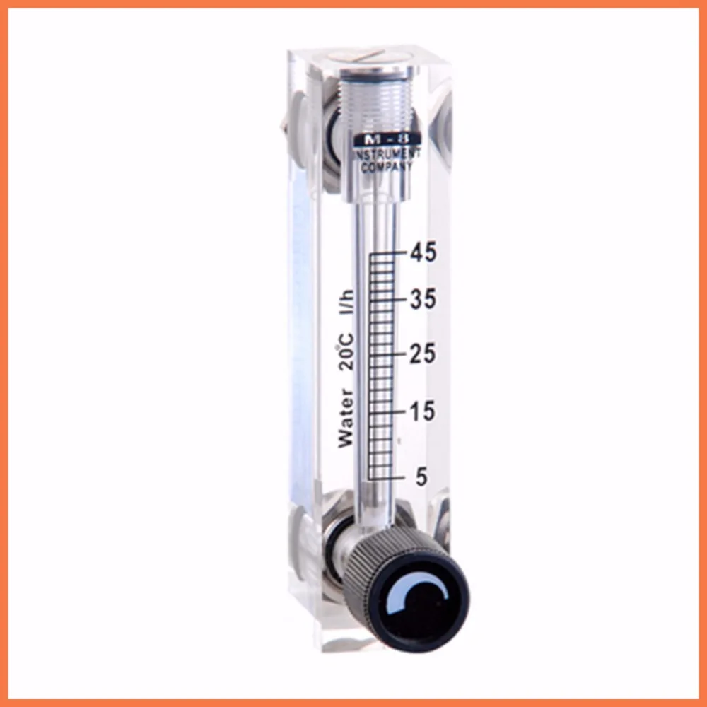 

LZT-8T 5-45LPH Square Panel Type liquid Flowmeter liquids Flow Meter rotameter LZT8T Tools water Flow Measuring